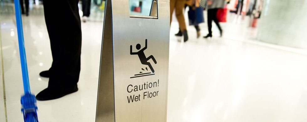 Wet floor