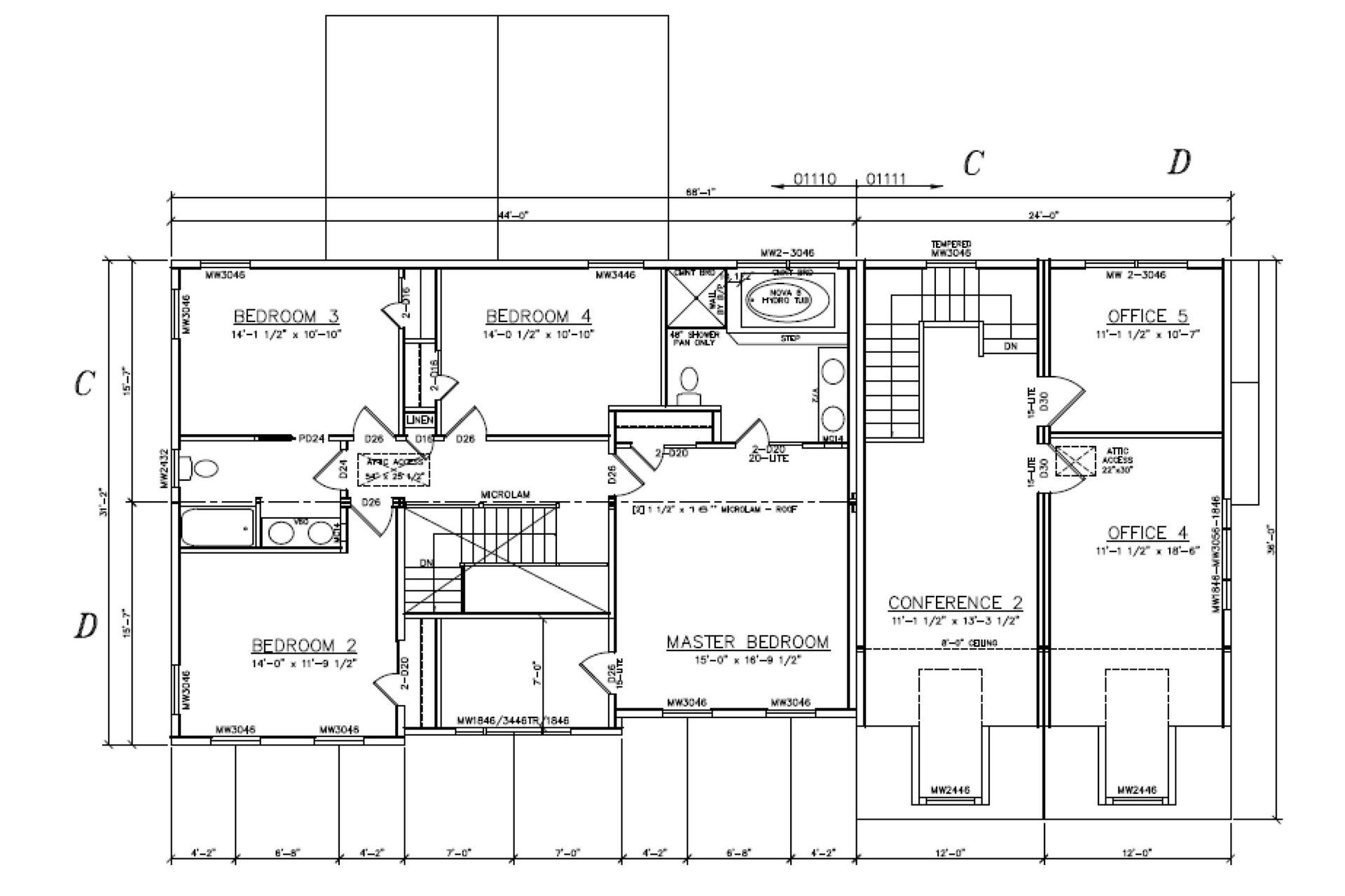 Cambridge Colonial floor plan