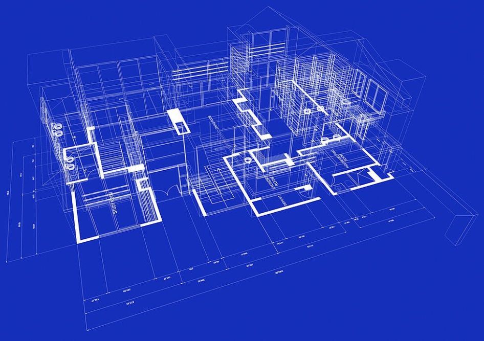 Blueprint style 3D
