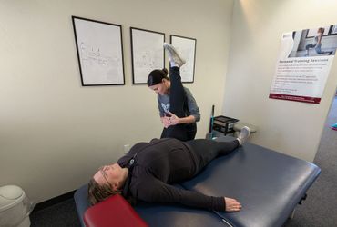 Baby having a therapy