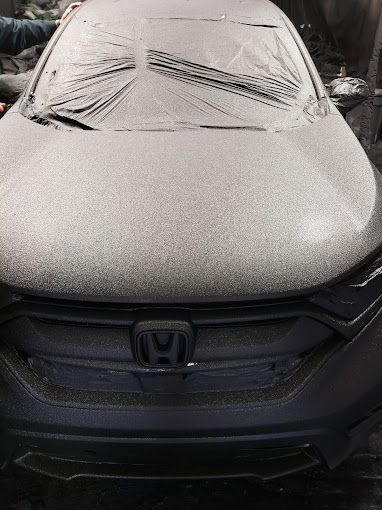 The hood of a car.
