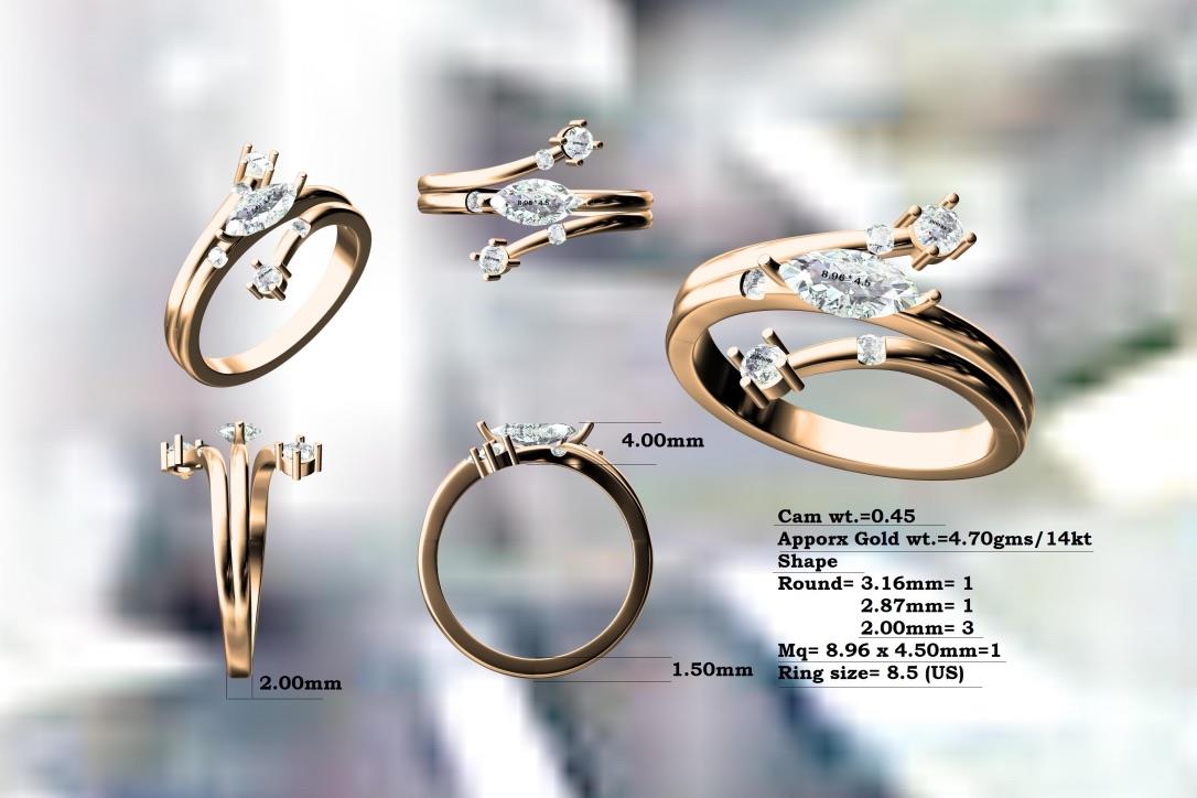 CAD designs for Customer Jewelry