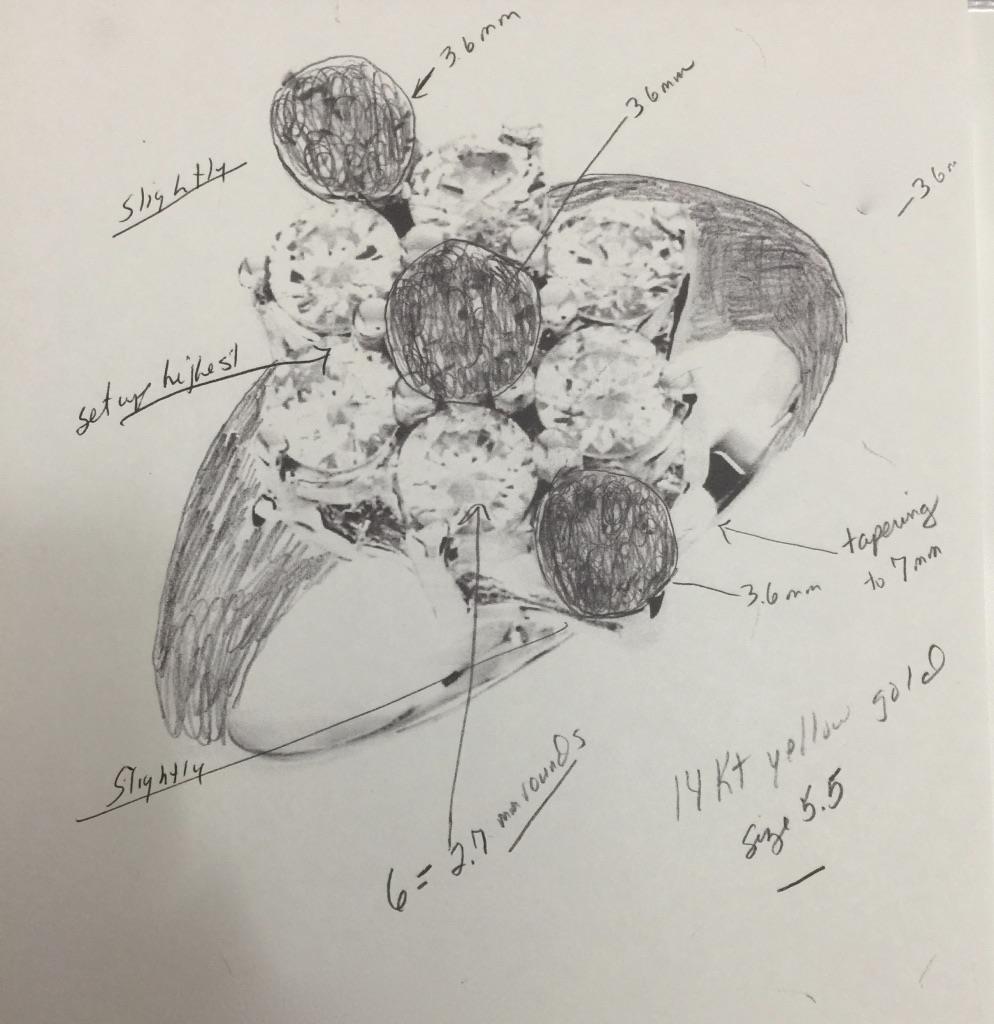 CAD designs for Customer Jewelry