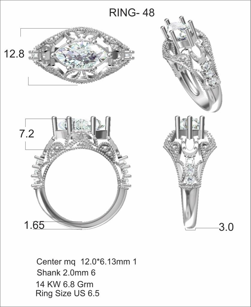 CAD designs for Customer Jewelry