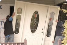 Installing new door on residential