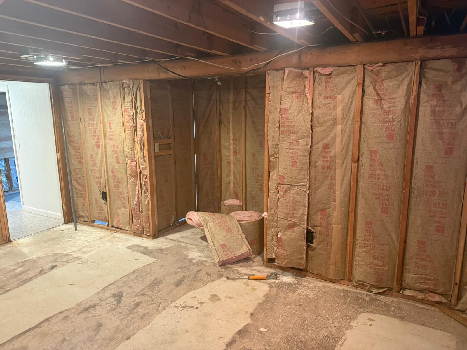 Basement under construction