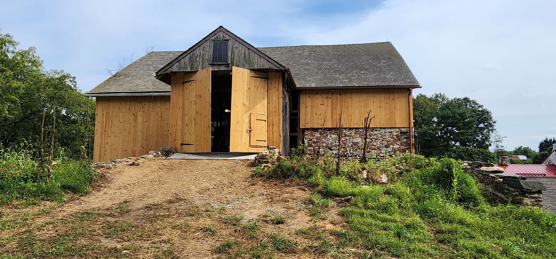 After photo of the barn restoration