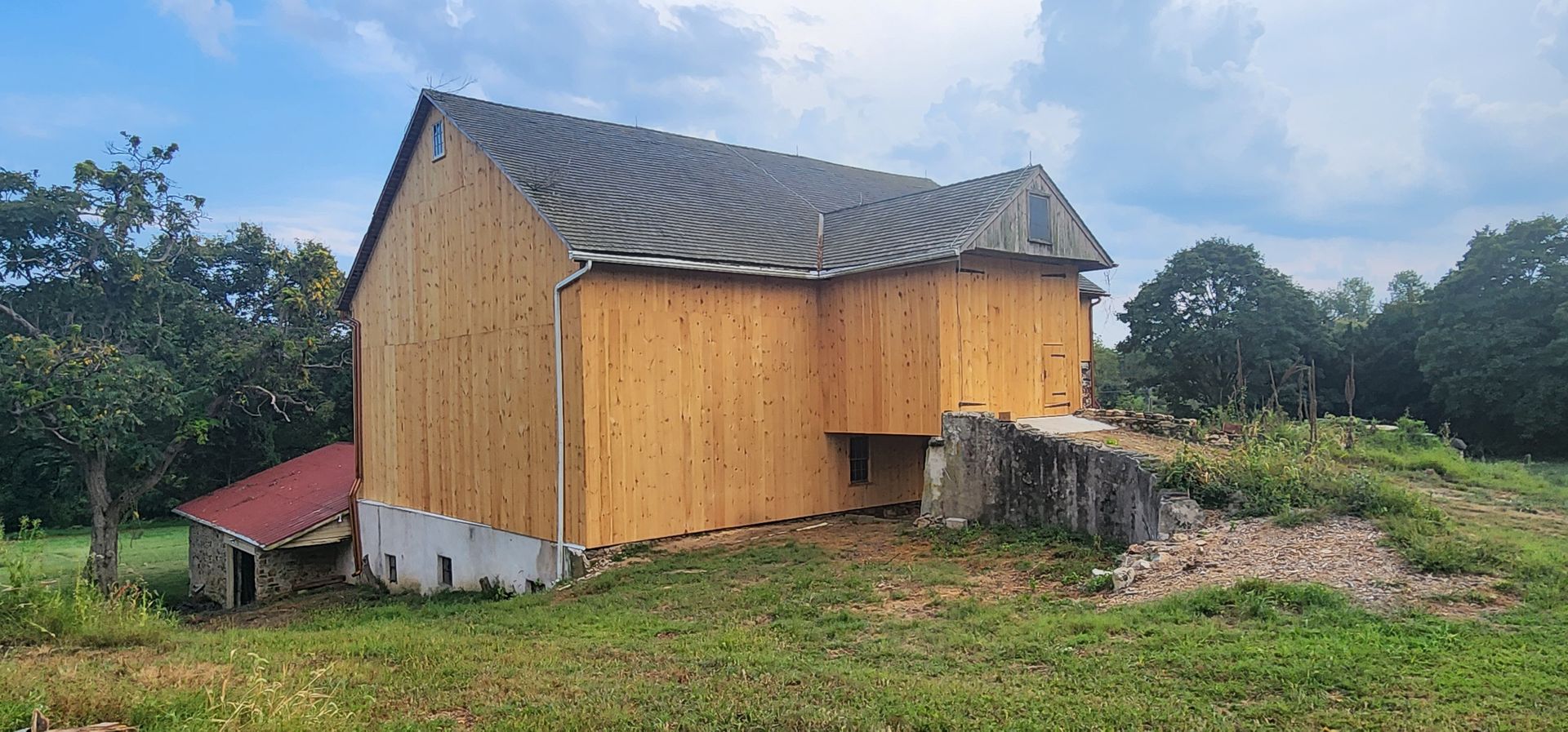 After picture of the barn restoration