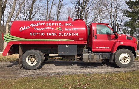 Ohio Valley Septic Inc. truck