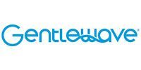 The logo for gentlewave is blue and white on a white background.