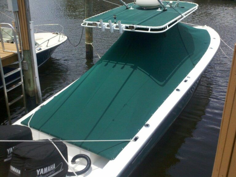 A yamaha boat is docked in the water