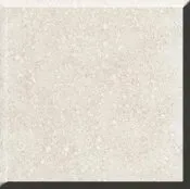 Cream textured square tile sample with a beveled gray edge on a white background