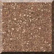 Square speckled brown stone tile with a textured surface