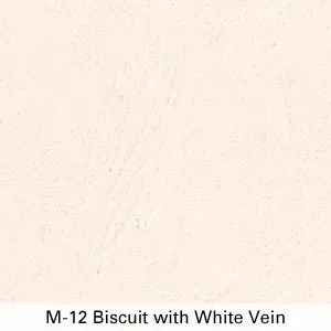 M-12 biscuit with white vein on a light beige background