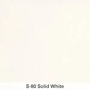 Solid white color swatch labeled “S-80 Solid White”