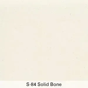 Pale cream swatch labeled “S-84 Solid Bone”