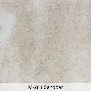 Light beige sandpaper texture labeled “M-281 Sandbar”
