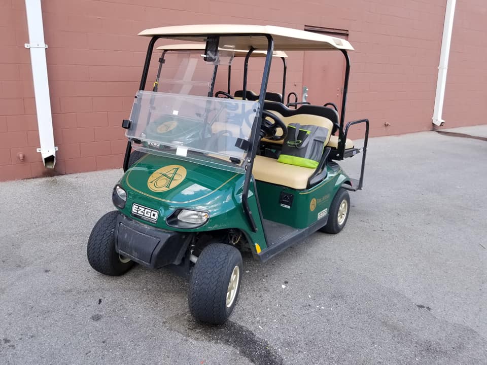 Golf cart signage