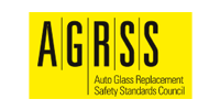 Logo for Auto Glass Replacement Safety Standards Council, with yellow background and black text.