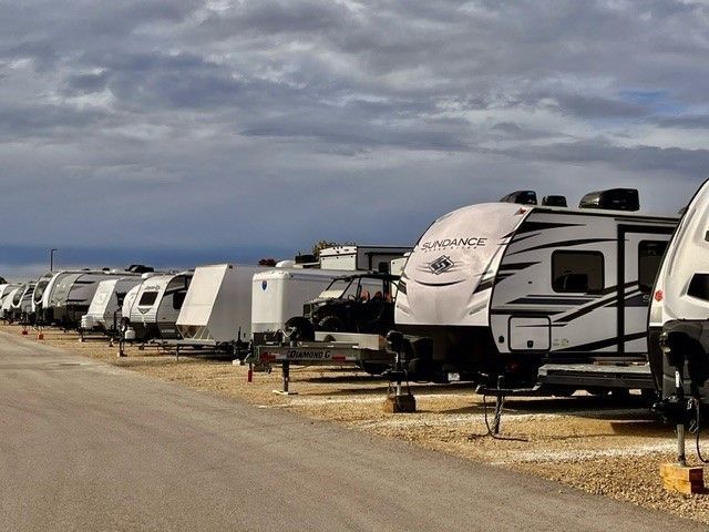 Uncovered RV storage