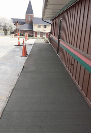 Sidewalk concrete