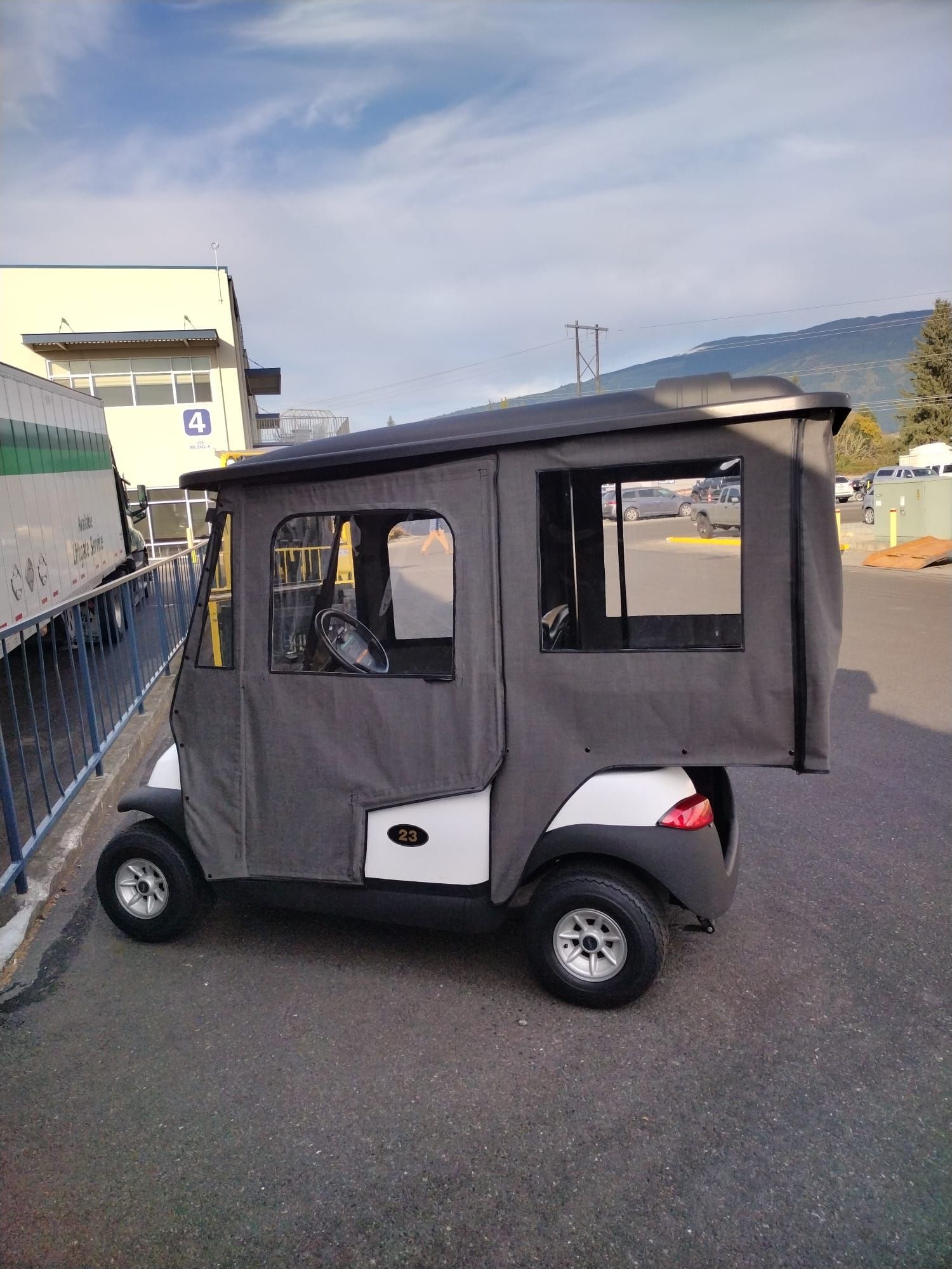 Enclosure 2 passengers with box