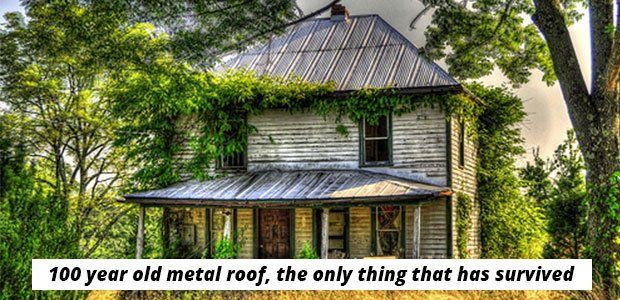 Tin roof house