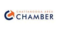 Chattanooga Area Chamber logo: Blue and orange arrow inside a C, with text