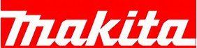 A makita logo on a red background