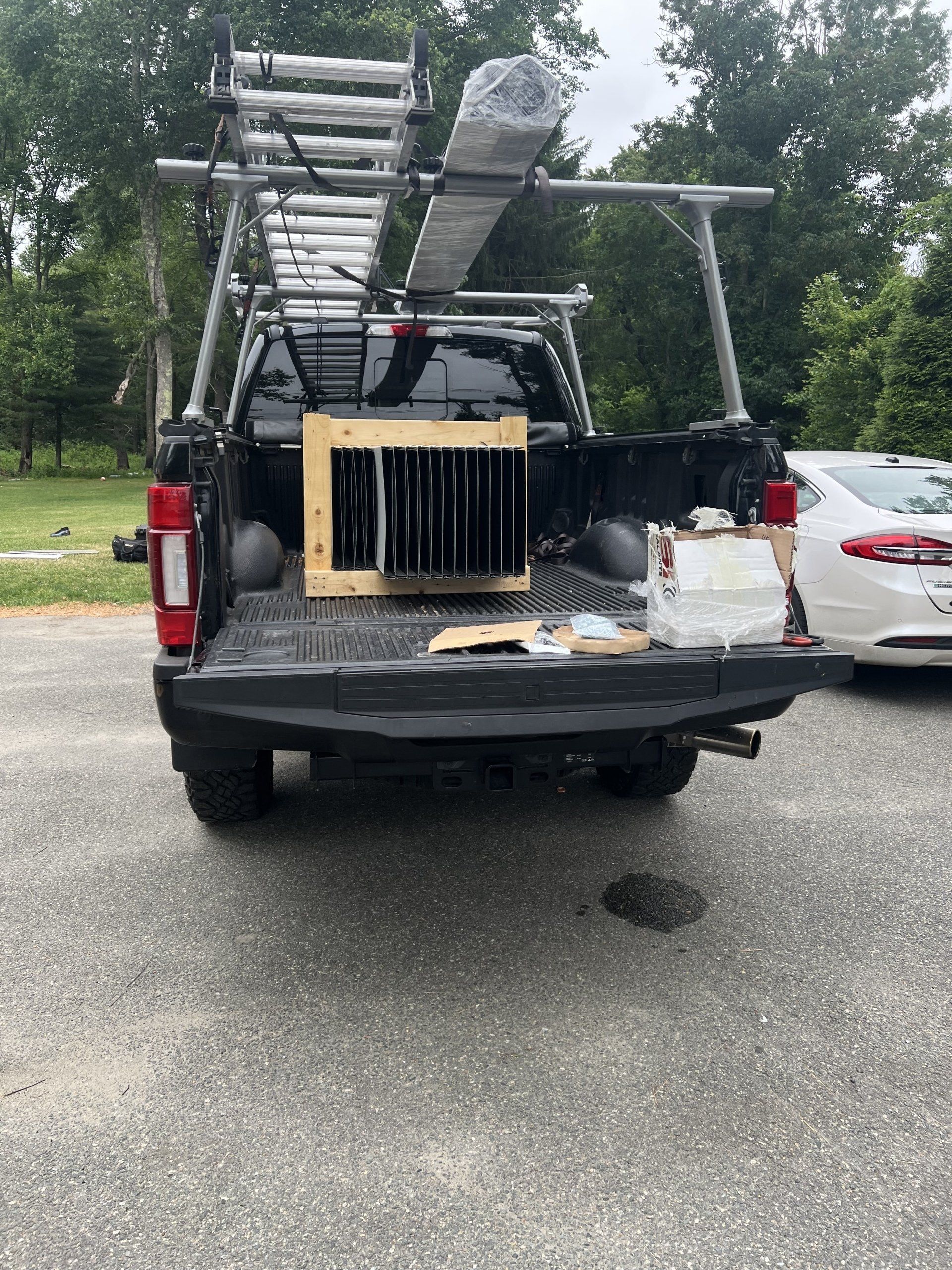 Back of their service truck