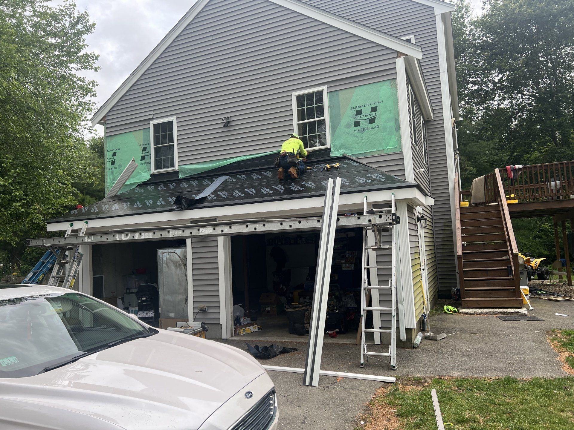 Fixing the garage roof