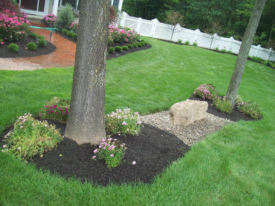 Landscape installation and mulching