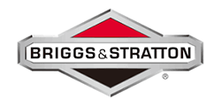 Briggs & Stratton logo in black and silver with a red accent line
