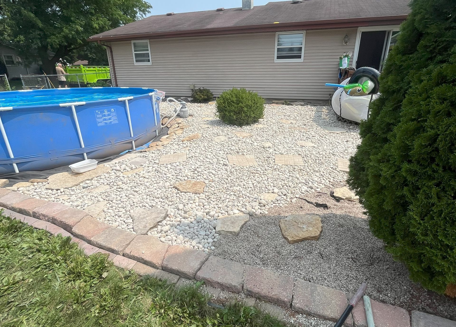 Stone patio