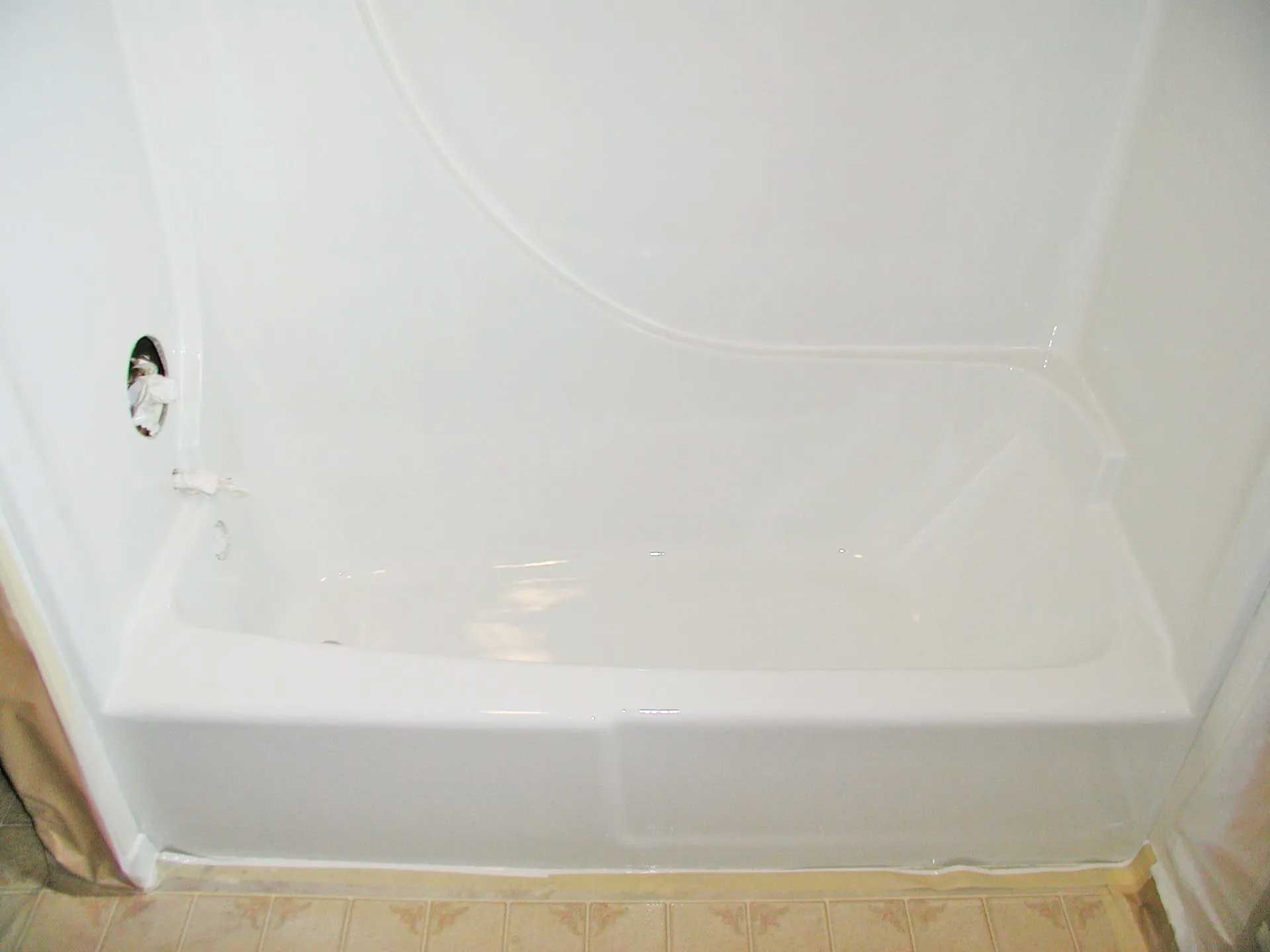 After Fiberglass Tub/Shower Resurfacing