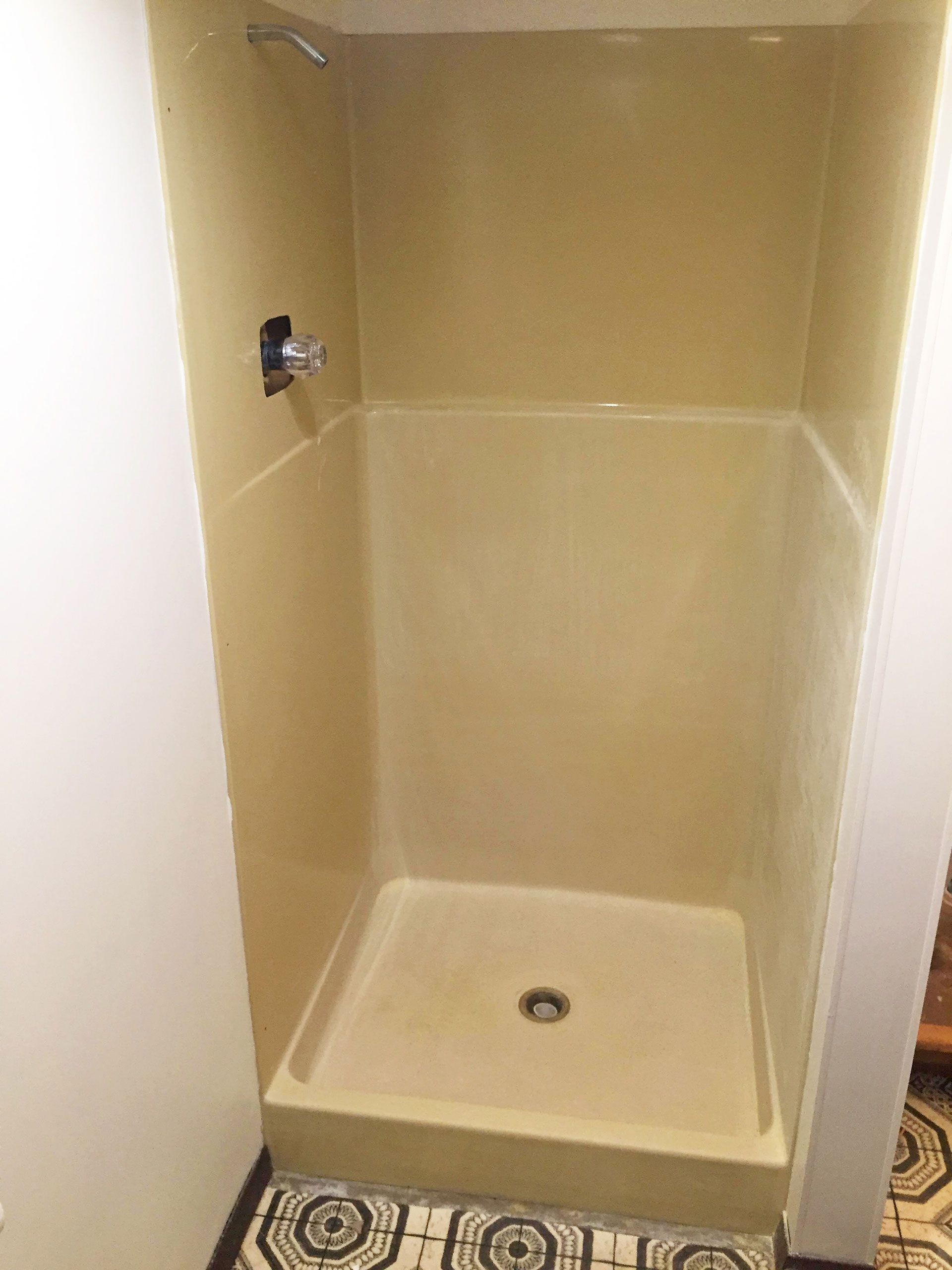 before shower resurfacing