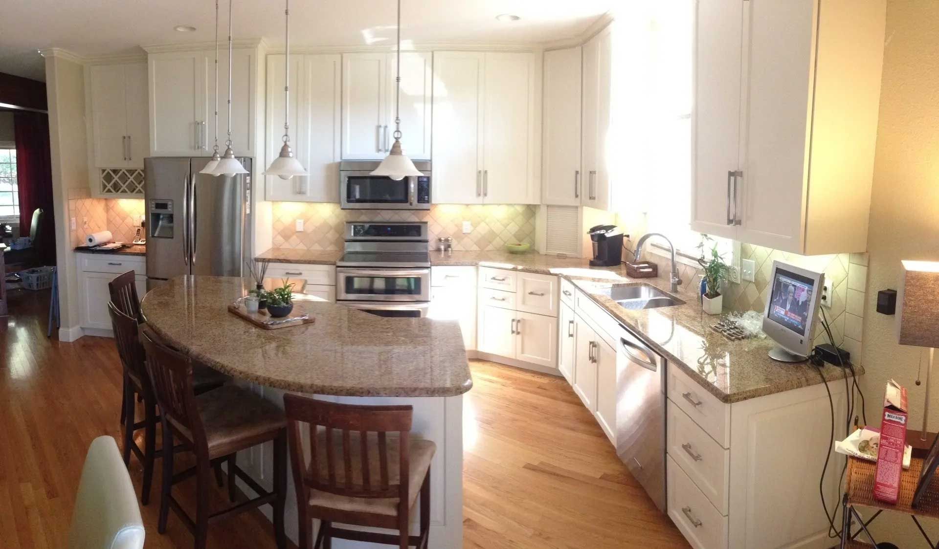 After Kitchen Cabinet Resurfacing