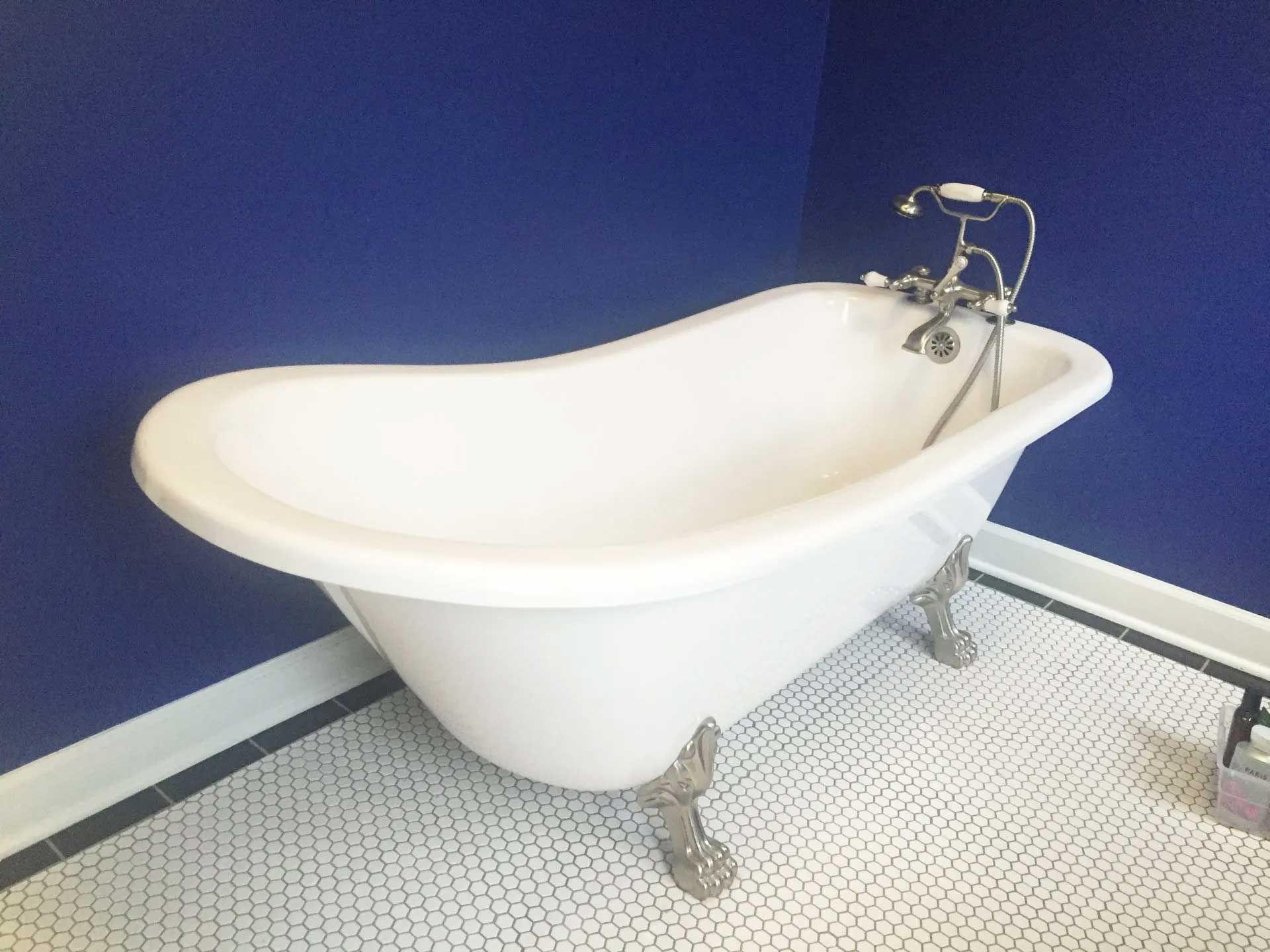 Before Claw Foot Bathtub Resurfacing