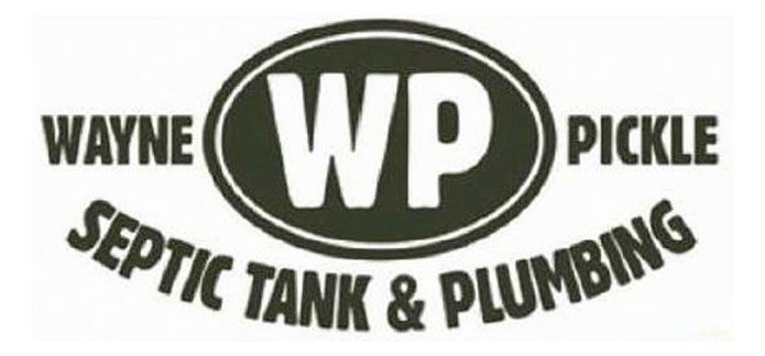 Wayne Pickle Septic Tank & Plumbing logo with "WP" in an oval.