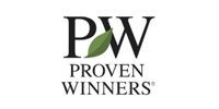 PROVEN WINNERS logo with stylized black letters and a green leaf in the “W”