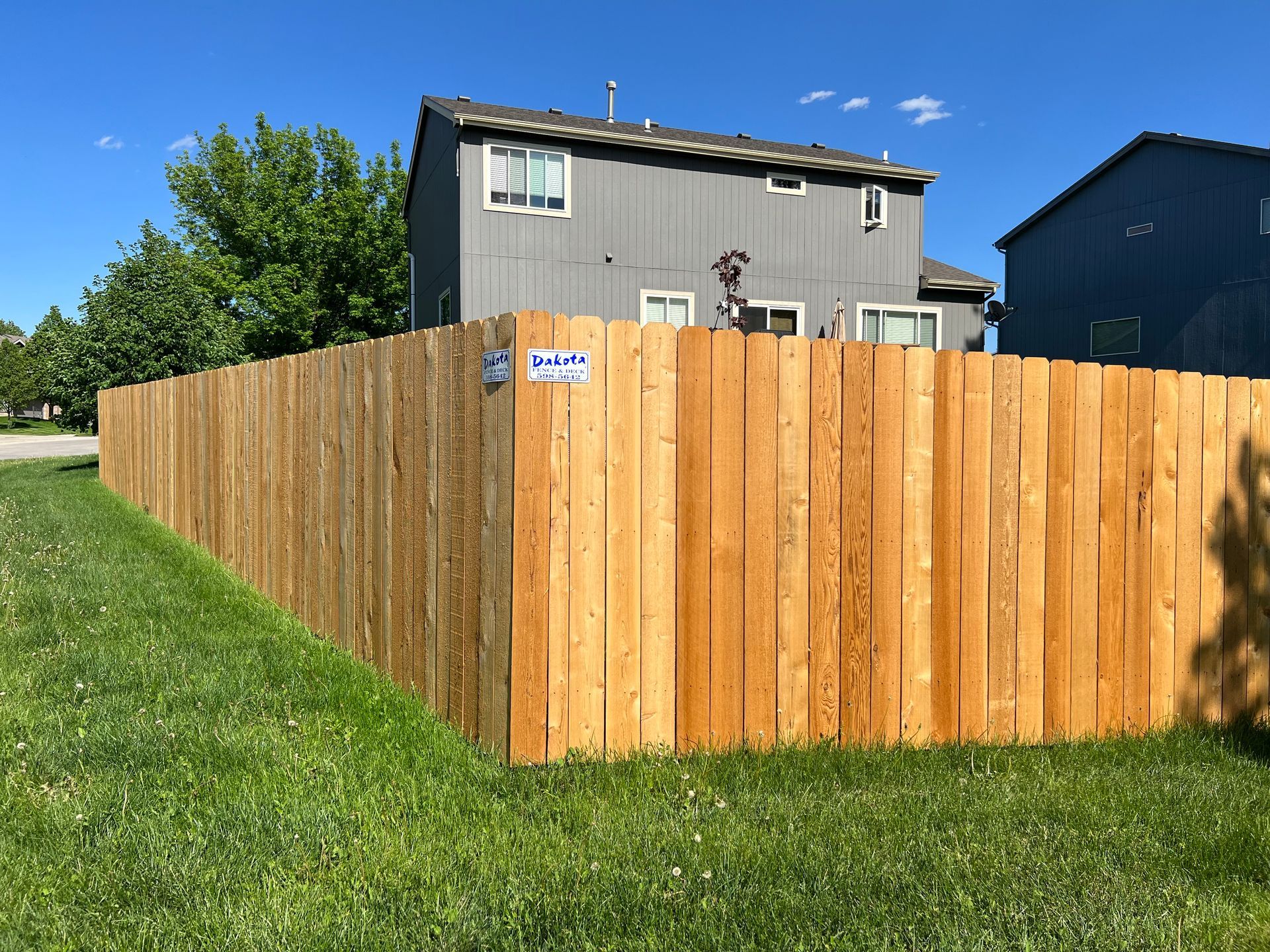 Wood fence