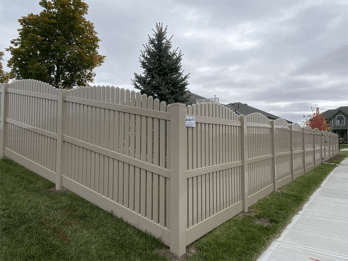 Vinyl fence