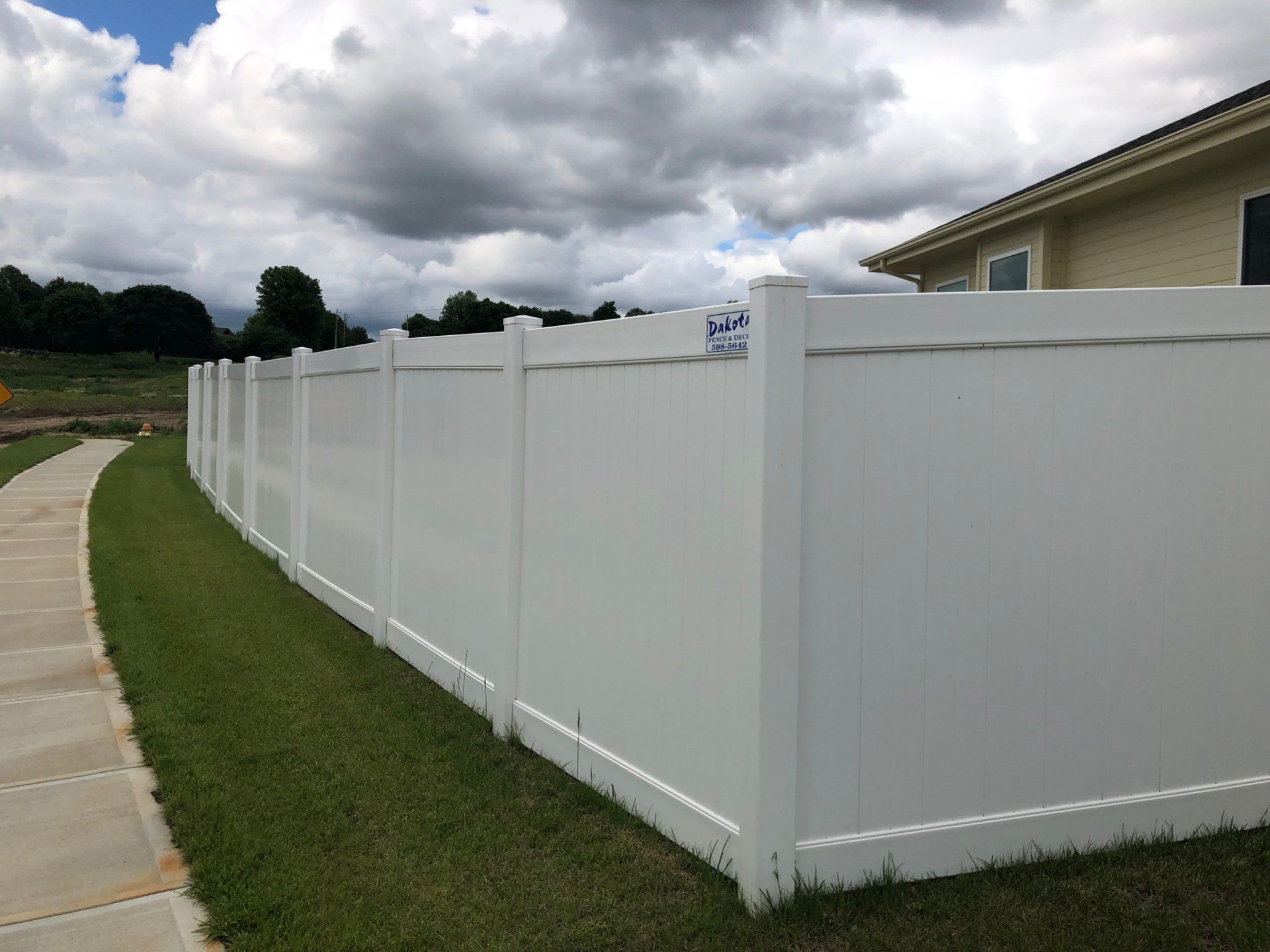 Vinyl fence