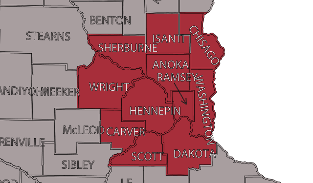 Dependable Electric Inc service area map