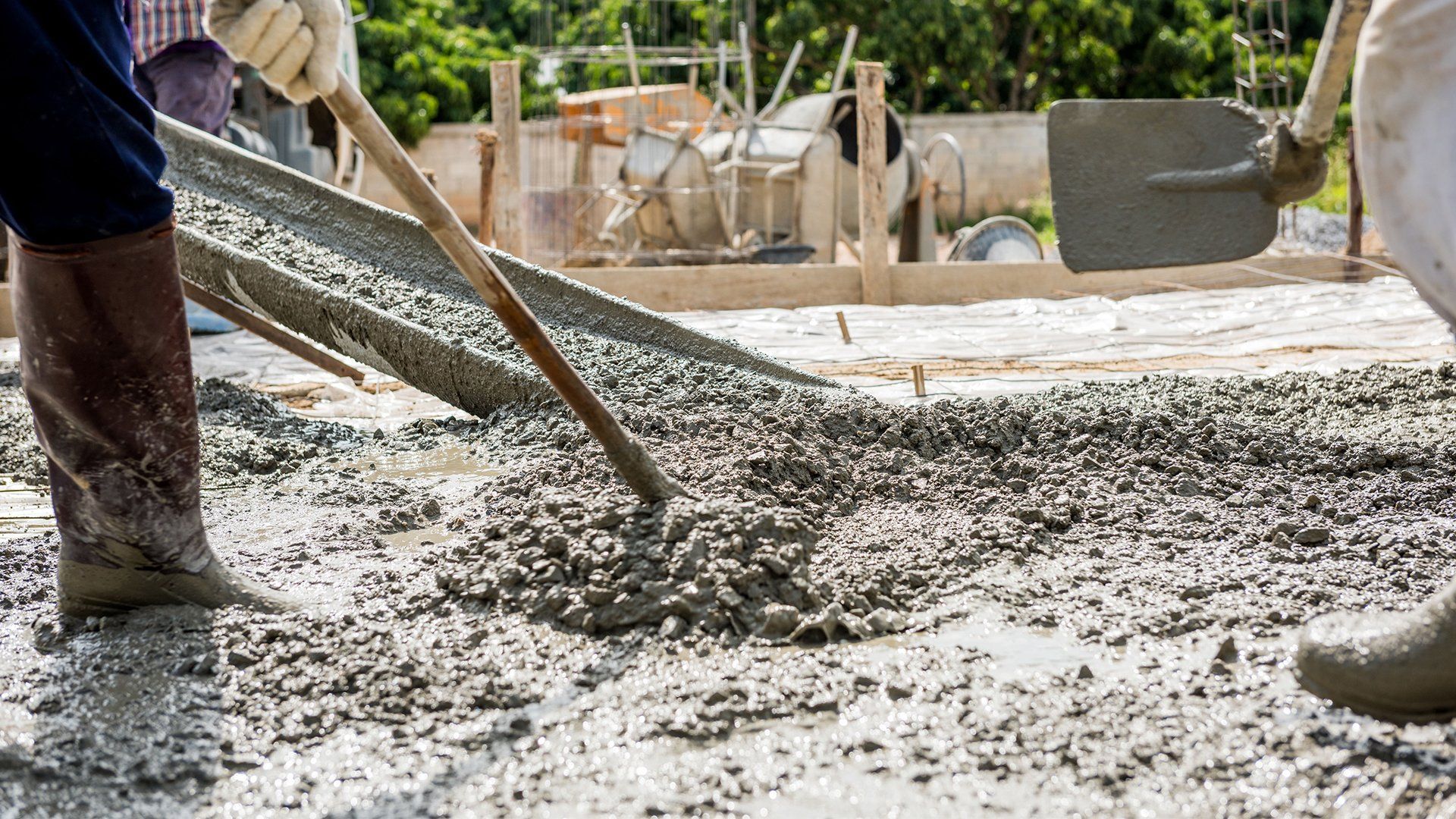 Concrete pouring