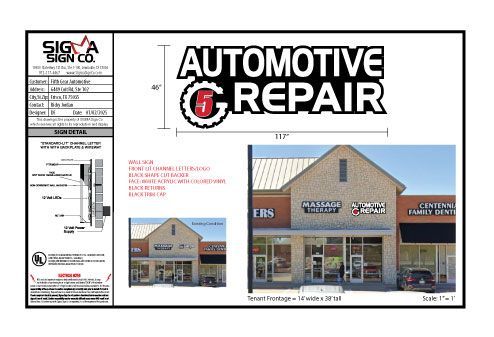 Electrical sign permit file