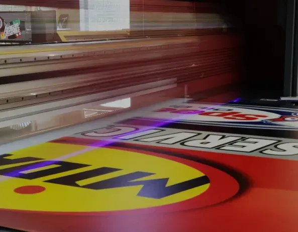 a close up of a sign that says gloves on it