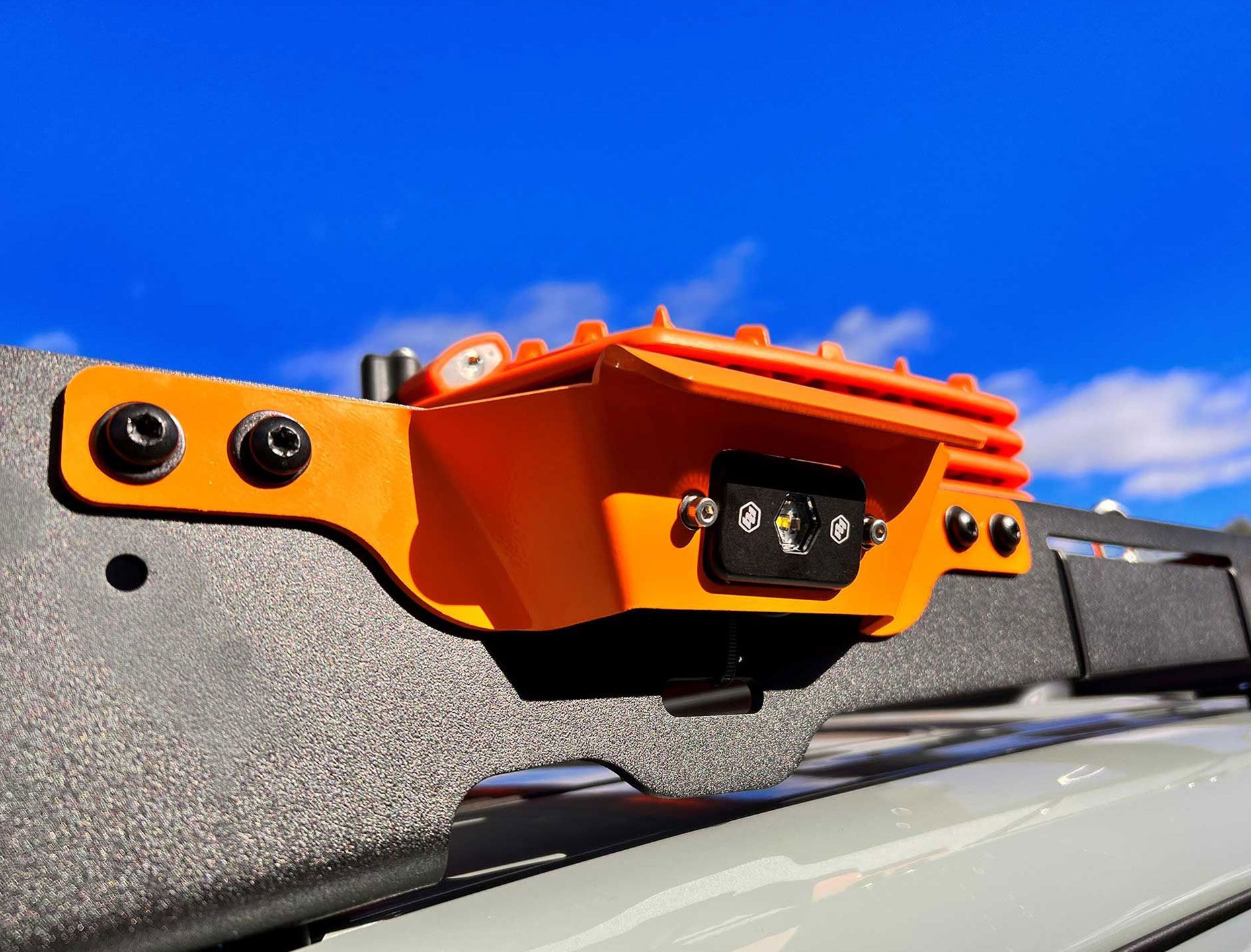 orange roof rack