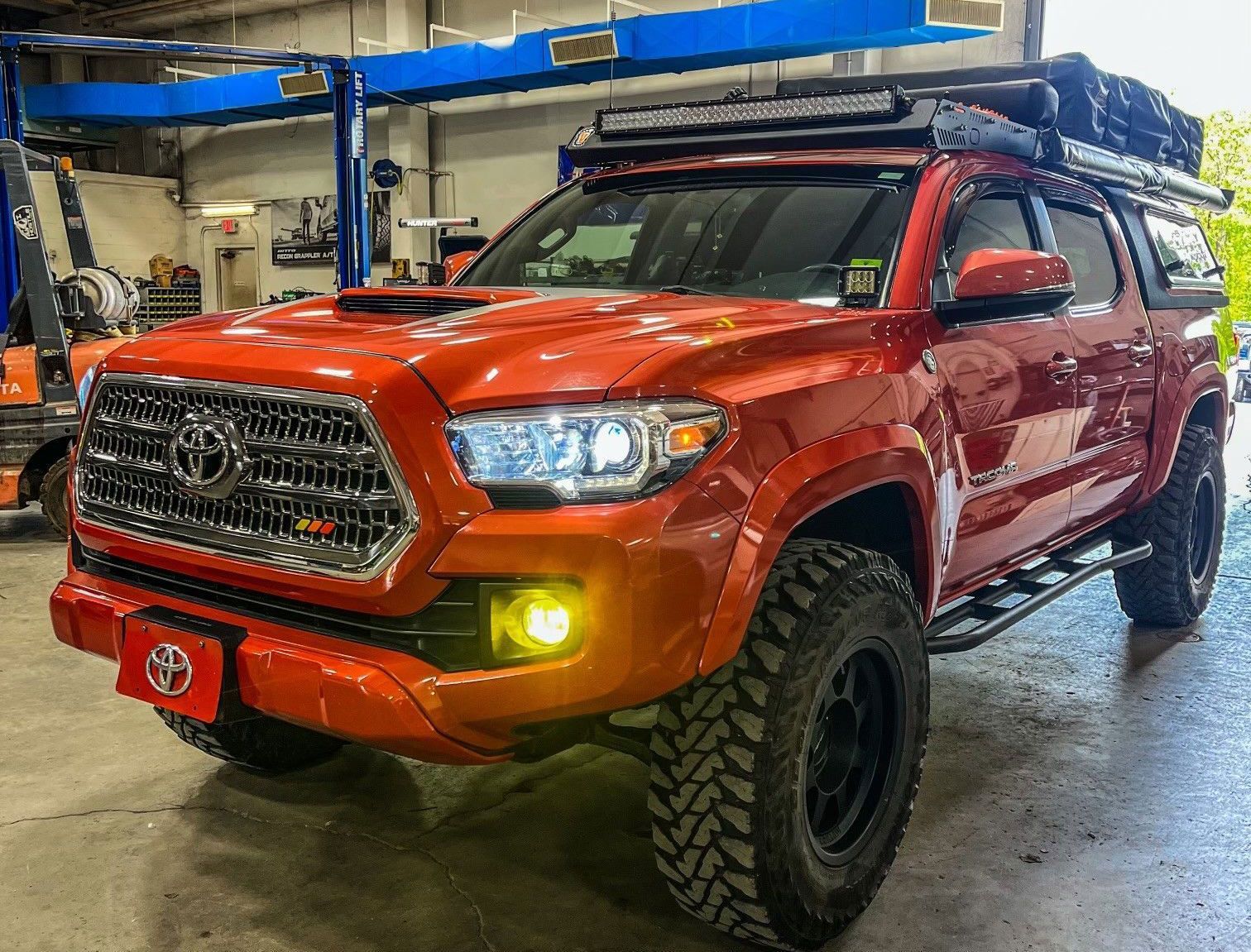orange Toyota Tacoma