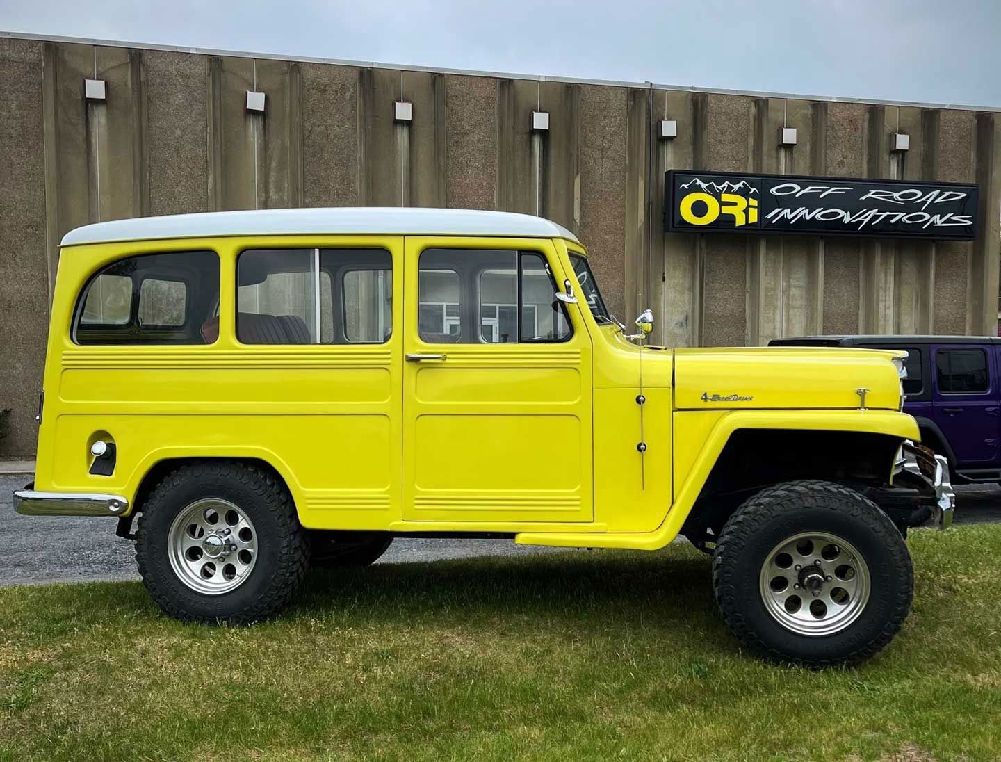 yellow 4WD vehicle